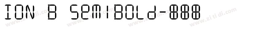 ION B SemiBold字体转换